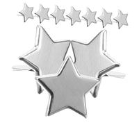 Artibetter 1 Set A Due Gambe Stelle A Cinque Punte Unghia Album Decorativo Mini Mestiere Fermo Fermagli in Metallo Fai da Te Forniture Artigianali Ferro da Stiro Argento 100 Pezzi