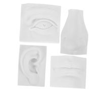 Artibetter 1 Set Assistenza didattica del Gesso Statua di Disegno Schizzo Pratica Scultura facciale Schizzo dei Tratti del Viso Scultura Disegno della Figura del Modello Malta Bianca