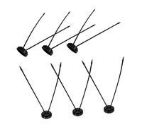 ARTIBETTER 1 Set base del pennone bandiere portabandiera Mini bandiera con supporto per bandiera questa bandiera piccolo supporto per bandiera da esterno base pole bandiera plastica Nero