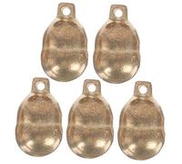 Artibetter 1 Set Campana Per Animali Domestici Campanello Per Cani Piccolo Decorazione A Campana Collana Per Cani Campane Artigianali Suono Del Campanello Rame Yellow 5 Pezzi