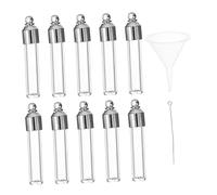 Artibetter 1 Set ciondolo bottiglia di mini decorativo sospeso piccolo desiderando bottiglia di con tappo Barattolo di stoccaggio bottiglia dei desideri Metallo