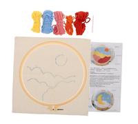 Artibetter 1 Set Completo Kit Ricamo con Ago Magico Materiale per Ricamo Punch Needle DIY per Principianti e Appassionati Fai da Te per Creazioni Colorate e Decorazioni Uniche