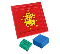 Artibetter 1 Set Dimostratore di moltiplicazione cubo blocco numerico cubi base dieci blocchi materiale didattico per blocco matematico Manipulanti di matematica eva
