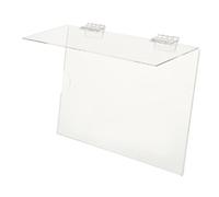 ARTIBETTER 1 Set Etichette Trasparenti Acrilico per Supermercati per Cartellini Facile Inserire e Rimuovere per Organizzazione Scaffali e Visual Merchandising