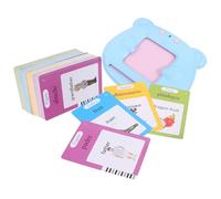 ARTIBETTER 1 Set macchina della prima educazione giocattoli che fa i primi passi dispositivo per l'apprendimento delle lingue macchina per carte inglese addominali Blu
