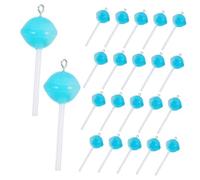 ARTIBETTER 1 Set Portachiavi Di Caramelle Incantesimi Di Portachiavi Ciondolo Charms Lecca-lecca Ciondoli Pops - Ciondoli Artigianali Mini Metallo 50 Pezzi