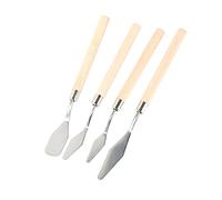ARTIBETTER 1 Set Raschietti Per Pittura Ad Olio Spatole Professionali Per Arte Strumenti Per Miscelazione Per Ceramica E Decorazione Murale Realizzati Premium 4 Pezzi