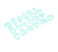 Artibetter 1 Set Taglio Stampo Utensili Taglierine Argilla Polimero Attrezzo Clay Cutters Orecchino Mestiere Taglierino Stampo per Gioielli Plastica Verde Chiaro
