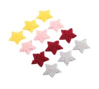 ARTIBETTER 1 Set Toppe Forma Stella Fuzzy Per Decorazioni Handmade Accessori Per Abbigliamento E Cerimonie Per Diy E Riparazioni Tessili Colore Casuale 40 Pezzi