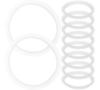 ARTIBETTER 10 pezzi Anelli Guarnizione Silicone per Barattoli Tappi Ermetici Trasparenti Anello di Tenuta Riutilizzabile per Vasetti Sigillo di Perdita e Freschezza Facile da Installare e