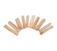 ARTIBETTER 10 Pezzi Ceppi di Legna da Ardere 22 Cm per Braciere Portatile e Caminetti Interni, Legna da Ardere Essiccata in Forno in Pino Carbonizzato per Barbecue, Forno Pizza e Campeggio