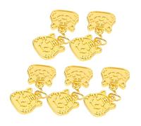 Artibetter 10 Pezzi Ciondoli Forma per Bracciali Collane e Portachiavi Accessori Fai da Te Unici e Creativi con Design e Resistente