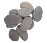 Artibetter 10 Pezzi di Ciottoli Piatti Dipinti Ciottoli da Spiaggia Lucidi Kit per Pittura su Roccia Liscia Ciottoli Fai da Te per Dipingere su Fiume Giardino Adulti Ciottoli per