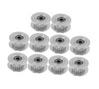 ARTIBETTER 10 Pezzi Pulegge Sincrone Denti in Alluminio con Cuscinetti per Cinghia Puleggia Tendicinghia Adatta Stampanti Cnc e Automazione