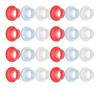 Artibetter 100 guarnizioni in silicone per rubinetto - 0,5" (diametro interno) e 0,98" (diametro esterno) - Sostituiscono le rondelle per rubinetto - Anelli di tenuta impermeabili in gomma