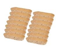 Artibetter 100 Pezzi Barchette Usa e Getta per Torta in Carta Rivestita Resistente al Calore, Comode e Portatili, Teglie per Dolci a Forma di Barca per Panetteria e Negozio