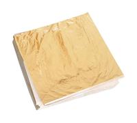 ARTIBETTER 100 pezzi Carta Imitazione Foglia Oro Laminato Leggero per Decorazioni Fai da Te Arte Pittura Mobili Decorazioni Murali e Artigianato