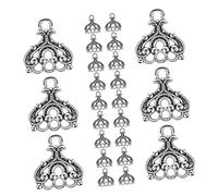 Artibetter 100 Pezzi Di Ornamenti Per Braccialetti Fai Da Te Kit Di Creazione Assortiti Pendenti Grandi Con Foro Connettori Estetici Placcati Carini Colorati Per Gioielli Appesi