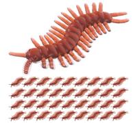 Artibetter 100 Pezzi Giocattolo Millepiedi Finto in PVC Aspetto Realistico e Posture Vivide, Versatile per Eventi e Varie Occasioni, Riproduzione Simulazione per Scherzi Divertenti