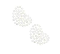 Artibetter 100pezzi Accessori Per Orecchini Conchiglia Naturale Rotondi e Perforati Per Creazioni Fai Da Te Come Ciondoli e Campanelle Del Vento