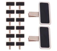ARTIBETTER 100pezzi Mini Lavagnette Rettangolari con Clip in Legno Etichette Lavagna Riutilizzabili per Messaggi Segnaposto Tag da Cucina e Decorazioni Feste