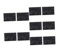 Artibetter 10fogli Adesivi Tastiera Inglese Autoadesivi Per Computer e Laptop Lettere Chiare e Resistenti All Usura Facili Da Applicare Per Ufficio e Scuola