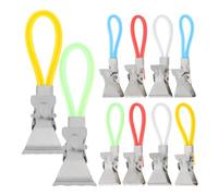 Artibetter 10pezzi Clip per Asciugamani in Metallo con Corda per Appendere Fermagli Multiuso per Bagno e Cucina per Asciugamani da Spiaggia Bagno e Cucina Resistenti e Riutilizzabili