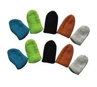 Artibetter 10pezzi Manicotti -sudore Per Gioco Copertura Per Schermo Touch Finger Sleeve Antistatico Per Leggeri e Traspiranti Protezione Per Giocatori Di Tutte Le Età Colore Random