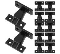 Artibetter 12 Impostati Clip Plastica per Mobili Regolabili Staffe Angolari per Collegamento Colonne Romane Supporto Sospeso per Armadi e Mensole da Parete Fissaggio per Interni