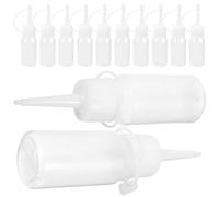 ARTIBETTER 12 Pezzi Flaconi Erogatori per Chioma 30ml in Pe Bottiglie Vuote Ricaricabili Bocca Appuntita Applicatori per Olio e Tintura Cuoio Capelluto per Uso Estetico e Colorazione Chioma