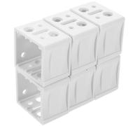 Artibetter 12 Pezzi Staffe di Montaggio per Persiane in ABS Bianco, Supporto Stabile e Robusto per Binari Mini Veneziane, Adatto per Installazione Finestre