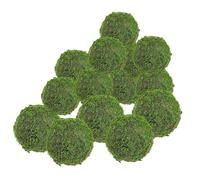 Artibetter 14 Palline Decorative di Muschio Artificiale da 8Cm e 6Cm, Set da 14 Pezzi per Vasi e Fioriere, Decorazioni Naturali per Casa, Giardino, Ufficio e Eventi