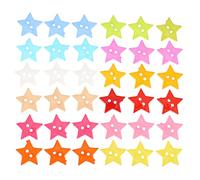ARTIBETTER 150 Pezzi Bottoni Resina Cinque Punte Colorati per Cucito Diy Decorativi e Resistenti per Cappotti Maglioni e Accessori
