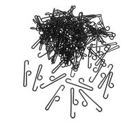 Artibetter 190 Pezzi Ganci Appendiabiti in Plastica Neri 10,5 Cm Multiuso per Calzini, Cappelli e Asciugamani, Ganci Espositivi senza Perforazione per Organizzazione Casa e Boutique