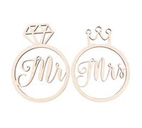 Artibetter 1paio Anelli Di Legno Per Foto Nuziali Accessori Per Matrimonio Props Decorativi Per Scatti Divertenti e Memorabili Per Decorare Scene Di Festa e Regali Per Sposi