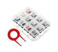 Artibetter 1pezzi Tester Meccanico Per Tastiera Con Base Acrilica e Tasti Chiari Strumento Di Verifica Degli Alberi Per Tastiere Meccaniche e Personalizzate