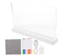 Artibetter 1set Lavagna Neon Led Scrivibile Acrilico Tavolo Illuminato Per Eventi Menu Bar e Segnaletica Matrimonio Design Portatile e Salvaspazio Per Uso Notturno