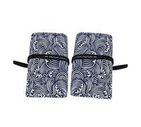 Artibetter 2 Pezzi Arrotolabili per Colorate Tela con Design Stampato Organizer Pratico per Portapenne per Scuola Slot per Accessori