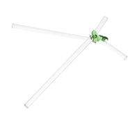 ARTIBETTER 2 Pezzi Cannucce in Vetro Riutilizzabili con Fiocco Decorativo Resistenti e Stabili per Succhi Tè Freddo Bevande Calde e Yogurt