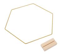 Artibetter 2 Pezzi Centrotavola ad Anello Floreale in Ferro | Cerchio in Metallo Dorato, Uso Casa e Tavolo Nozze, Design Unico, Personalizzazione Facile