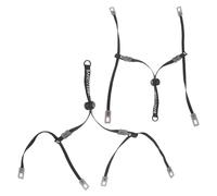 ARTIBETTER 2 Pezzi Cinturini Regolabili Sottogola per Casco di Sicurezza Neri da 33,5 Cm con Meccanismo a Perlina, Compatibili con Caschi da Lavoro, Sostituzione Resistente e Confortevole