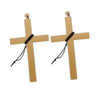 Artibetter 2 Pezzi Collana Ciondolo Croce Oro in Poliestere Leggero per Costume da Prete e Accessori Cosplay per Feste a Tema e Fotografia