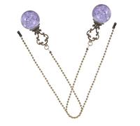 Artibetter 2 Pezzi Fan Pull Chain Replacement With Elegant Crackled Glass Ball Pendant Antique Finish Easy Install Extension For Ceiling Fan Light Control Decorative Crystal String For Home