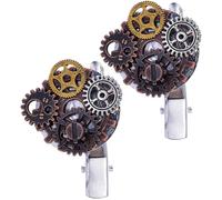 Artibetter 2 Pezzi Fermagli per Chioma Steampunk in Lega per Donne Design Gear, Accessori Punk e Goth Chic, Adatti per Mascherate e Performance Sul Palco