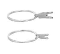 Artibetter 2 Pezzi Gemstone Display Claw Ring in Lega di Alluminio, Supporto per Diamanti e Pietre Sciolte, Argento, per Meetings e Studio Sessions