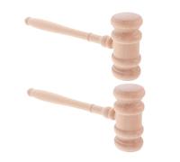 ARTIBETTER 2 pezzi Martelletto Giudice Legno Naturale da Gavel per Cosplay e Accessori Costume Design Ergonomico e Finitura Mano Atmosfera Cerimoniale per Tribunali e Feste