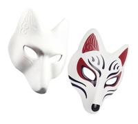 Artibetter 2 Pezzi Maschera da Volpe in Eva Vuota per Personalizzare, Maschera per Carnevale e Feste, per Eventi Speciali e Laboratori di Pittura, Creatività e Divertimento Assicurati