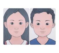 Artibetter 2 Pezzi Modello per Trucco Viso Riutilizzabile A4, Tavole per Esercitarsi nel Trucco, Pannelli Plastica per Pratica Pittura Facciale e Palpebre, Adatti a Principianti