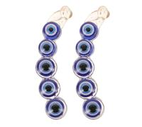 ARTIBETTER 2 Pezzi Molletta per Chioma Grande a Forma di Banana Blu Design a Cinque Cerchi e Alta Corona, Resistente e Adatta per Chioma Spessi, per Feste di Halloween e Cosplay