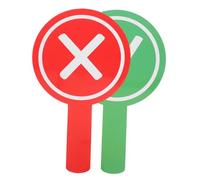 ARTIBETTER 2 pezzi Palette Voto Doppia per Aula Giudizio per Insegnanti Risposte Falso Interazione e Partecipazione Studentesca